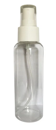 Plastic Bottle with Atomizer / Spray Head / Spray Tall Boston Round, PET - 100ml -