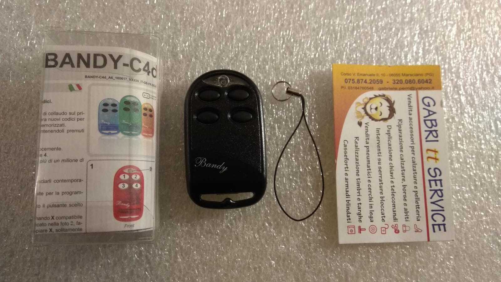 Nologo BANDY CD4 4-Key VARIABLE 270>500 Mhz + 433.92 Fixed 2 LEDs