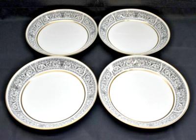 Set of 4 - Royal M - Mita - EMPIRE M145 - Black & White 7.5'' Coupe Bowls (589)