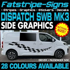 to fit CITROEN DISPATCH MK3 SWB L1 GRAPHICS STICKERS DECALS STRIPES CAMPER VAN