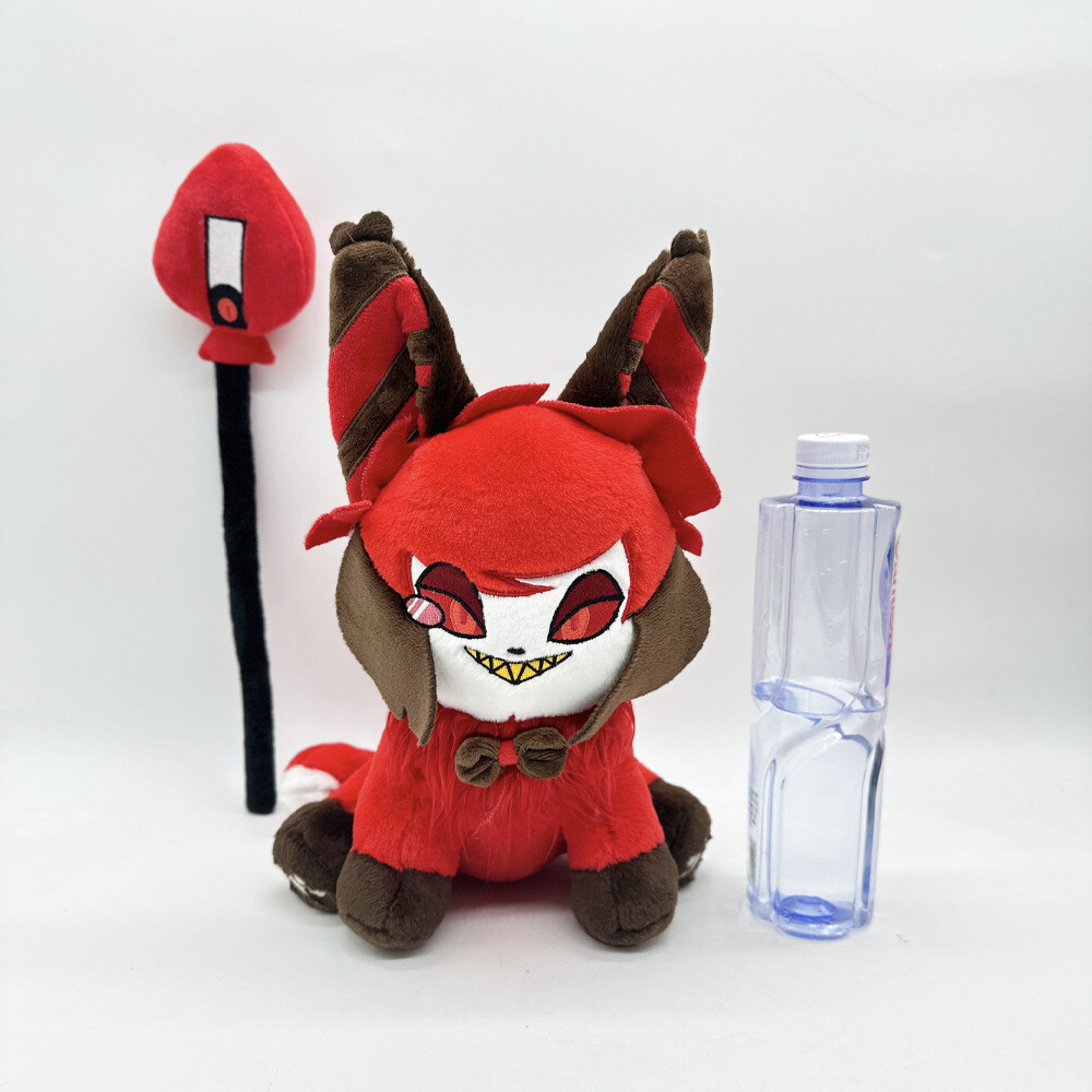 30CM Hazbin Hotel Alastor Meow Plush Doll Cosplay Prop Toys
