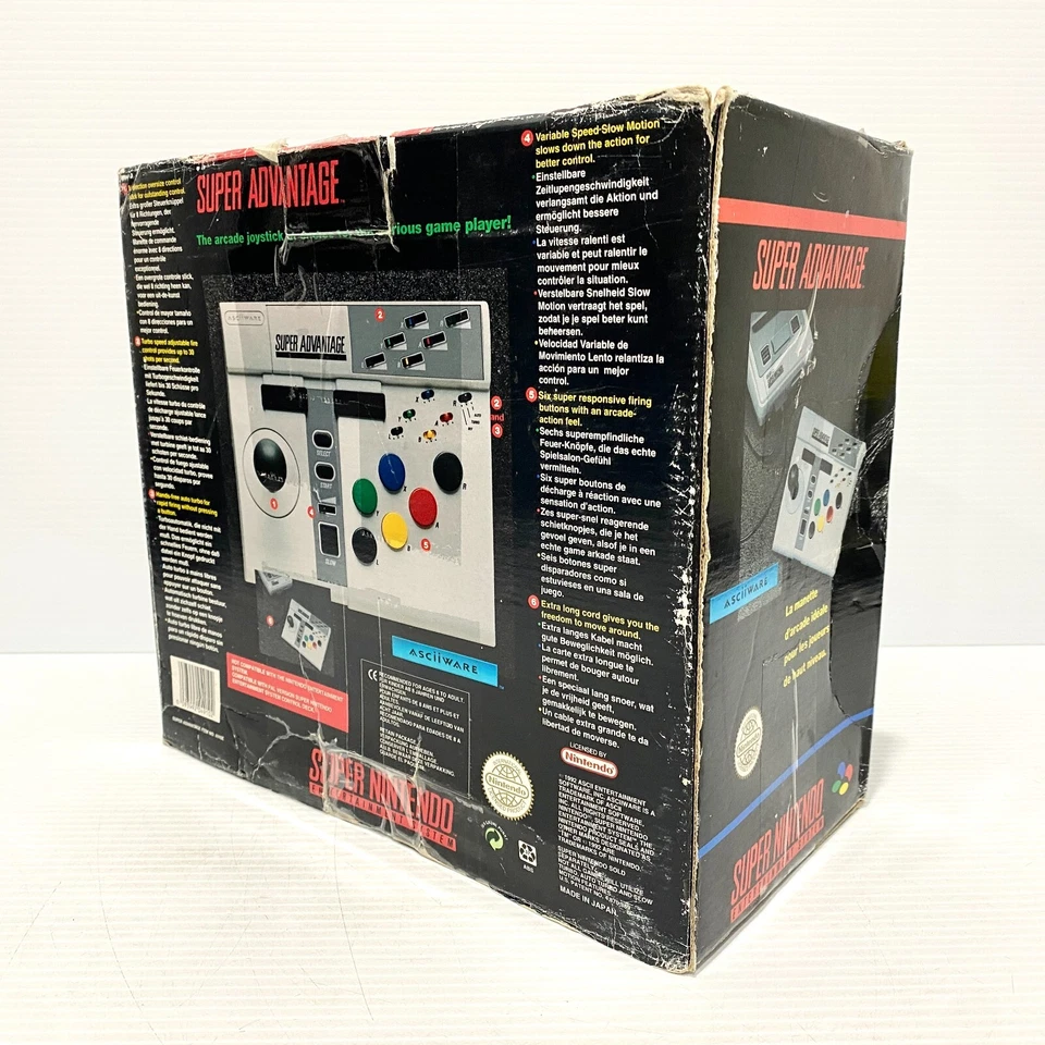 Super Advantage Arcade Stick for Super Nintendo (SNES) + Box - Tested & Working - Image 3 of 4