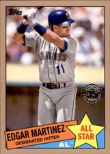 2020 Topps Series 2 EDGAR MARTINEZ 1985 Topps All-Star GOLD /50 Mariners 85AS-31