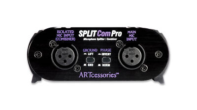 Art SPLITCOMPRO Two-way Mic Splitter/Combiner Isolated XLR mic Inp 7 Out