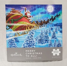 Hallmark Santa Claus Puzzle - "Merry Christmas to All - 550 Pieces NEW/SEALED