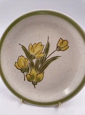 Stonybrook by Japan 6" Bread Butter Plate Yellow Flowers Green Band 