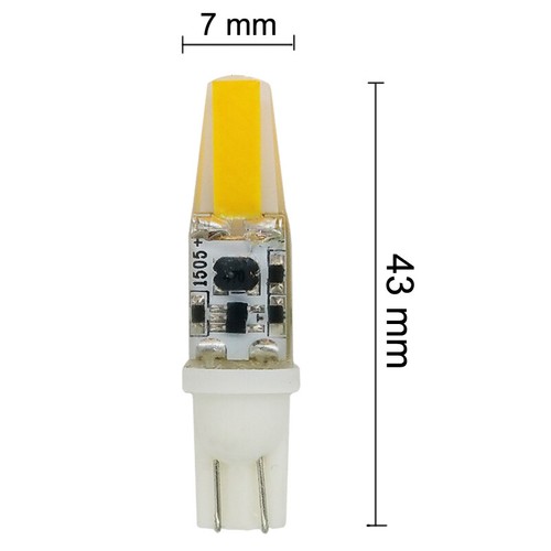 (5pcs) * T10 COB Crystal Silicone LED Lamp Light Mini Bulb 10-30V 12V 24V all OK - Picture 5 of 12
