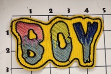 Boy Patch Multicolored Embroidered Sew On Costume Upcycle Uniform Cosplay