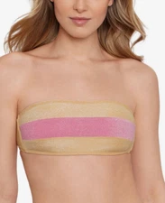 Bikini Swim Top Pink and Tan Large SALT+COVE $19 NWT