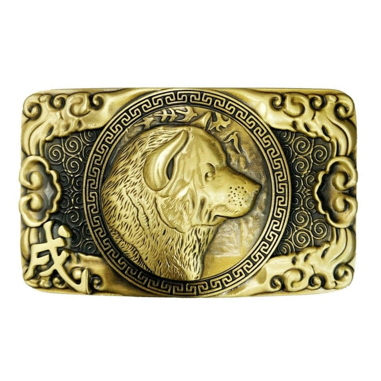 Solid Brass Belt Buckle for Men Fits 1.5