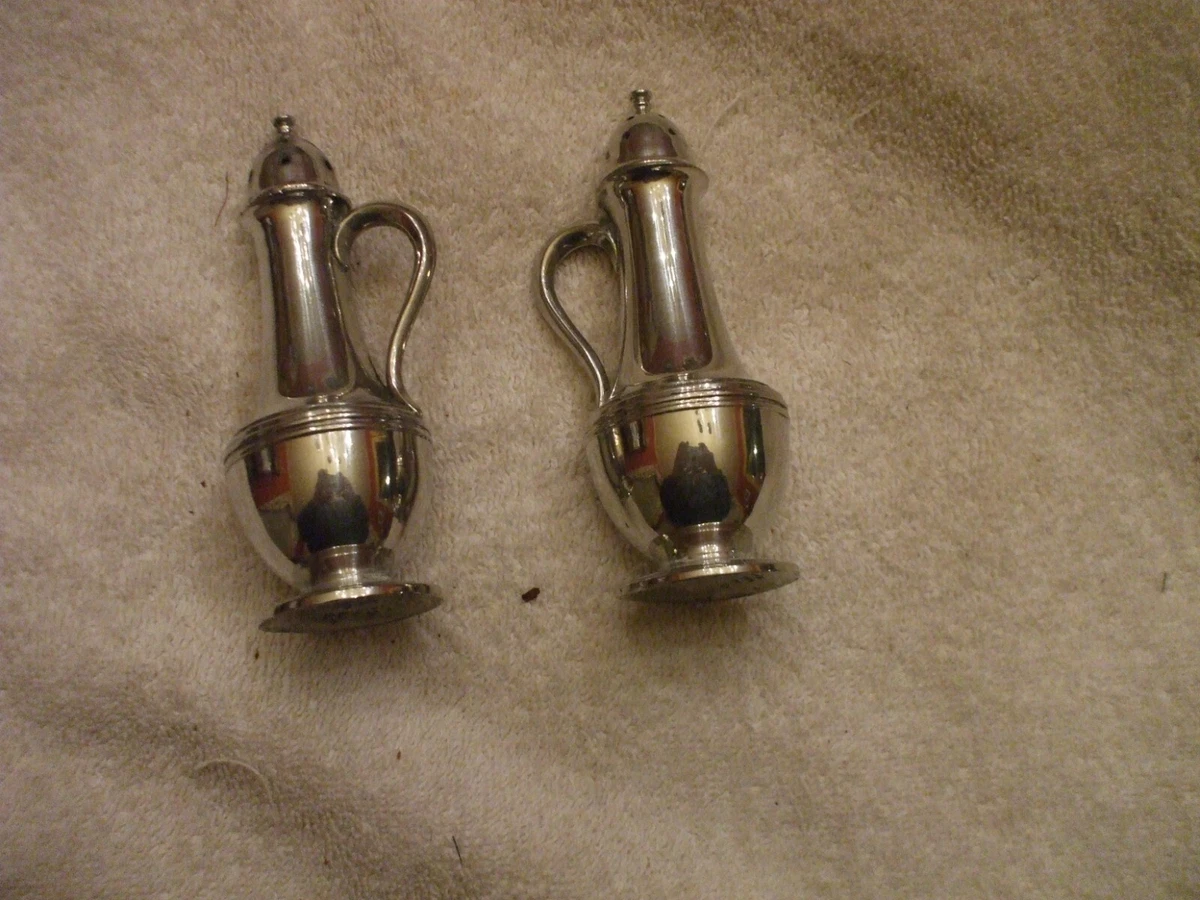Pewter salt online and pepper shakers
