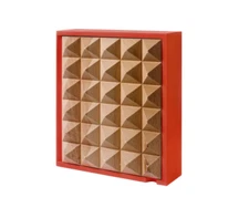 Pyramid Key Box Orange Henrik Ilfeldt Korridor Danish Design H 260 D 78 W 220 MM