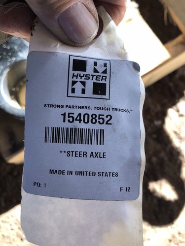 Hyster 1540852 Steer Axle . Brand New - Picture 2 of 2
