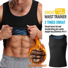 Women Men Polymer Sauna Sweat Shaper Slimming Vest Shapewear Weight Loss Shirt