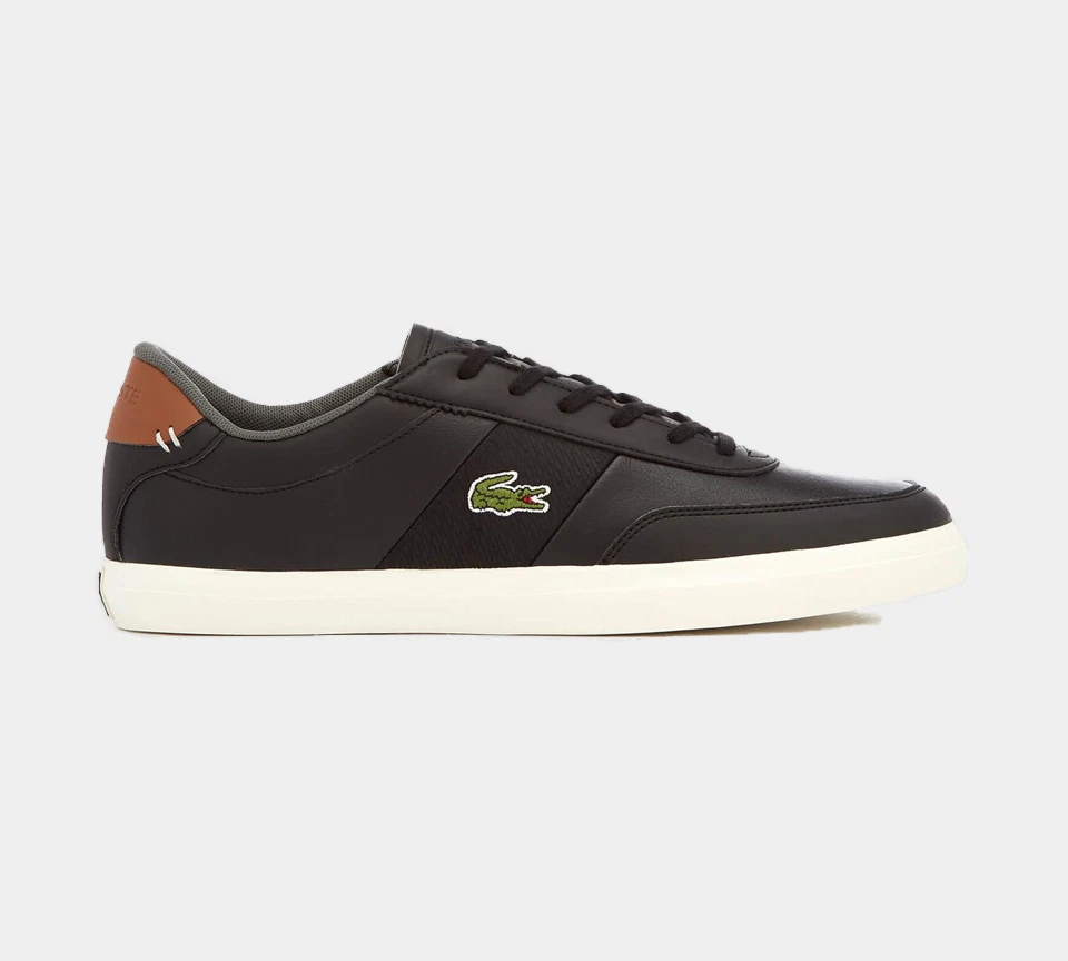 Men's Lacoste Court-Master 318 2 Leather Trainers Black/Brown UK eBay