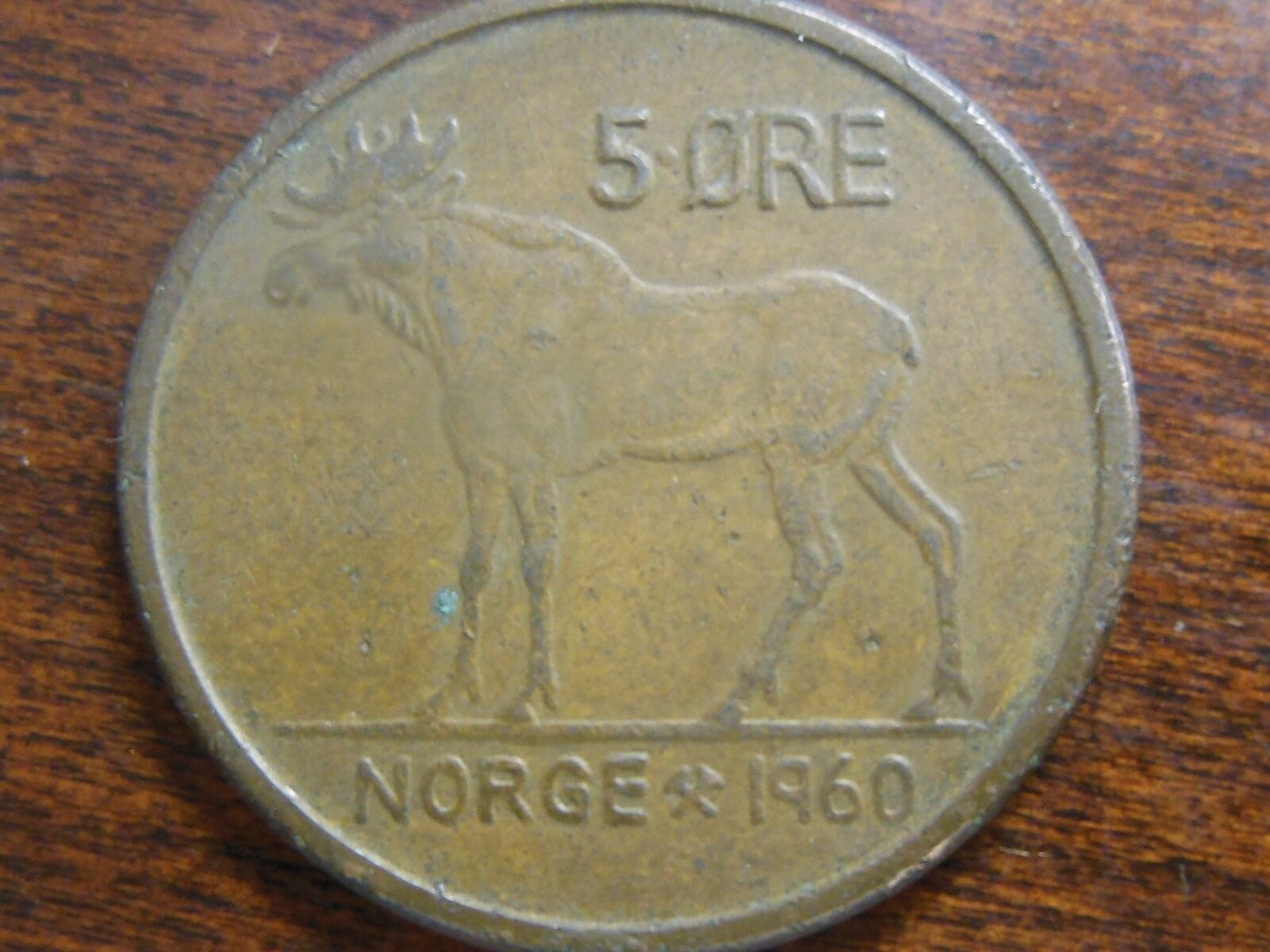 1960 Norway Five (5) Ore 