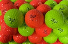 36 Vice Pro/Plus/Soft Mix Assorted Golf Balls Red Green 5A Excellent Condition