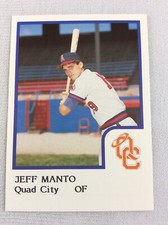 1986 Quad City Angels-ProCards Minor League Baseball Card-Jeff Manto