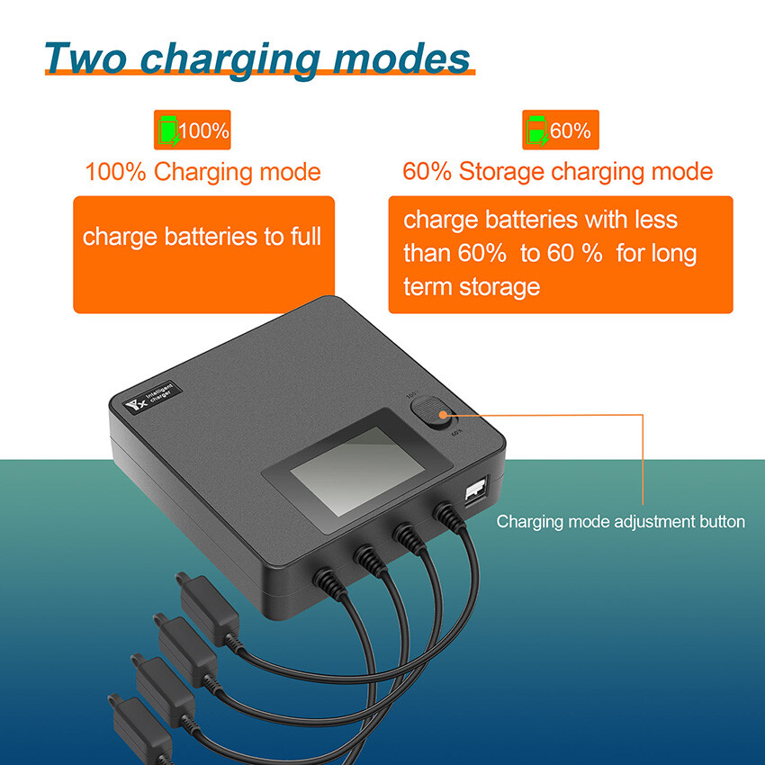 6 IN 1 Intelligent Battery Charger Charging Hub For DJI AVATA 2 Drone