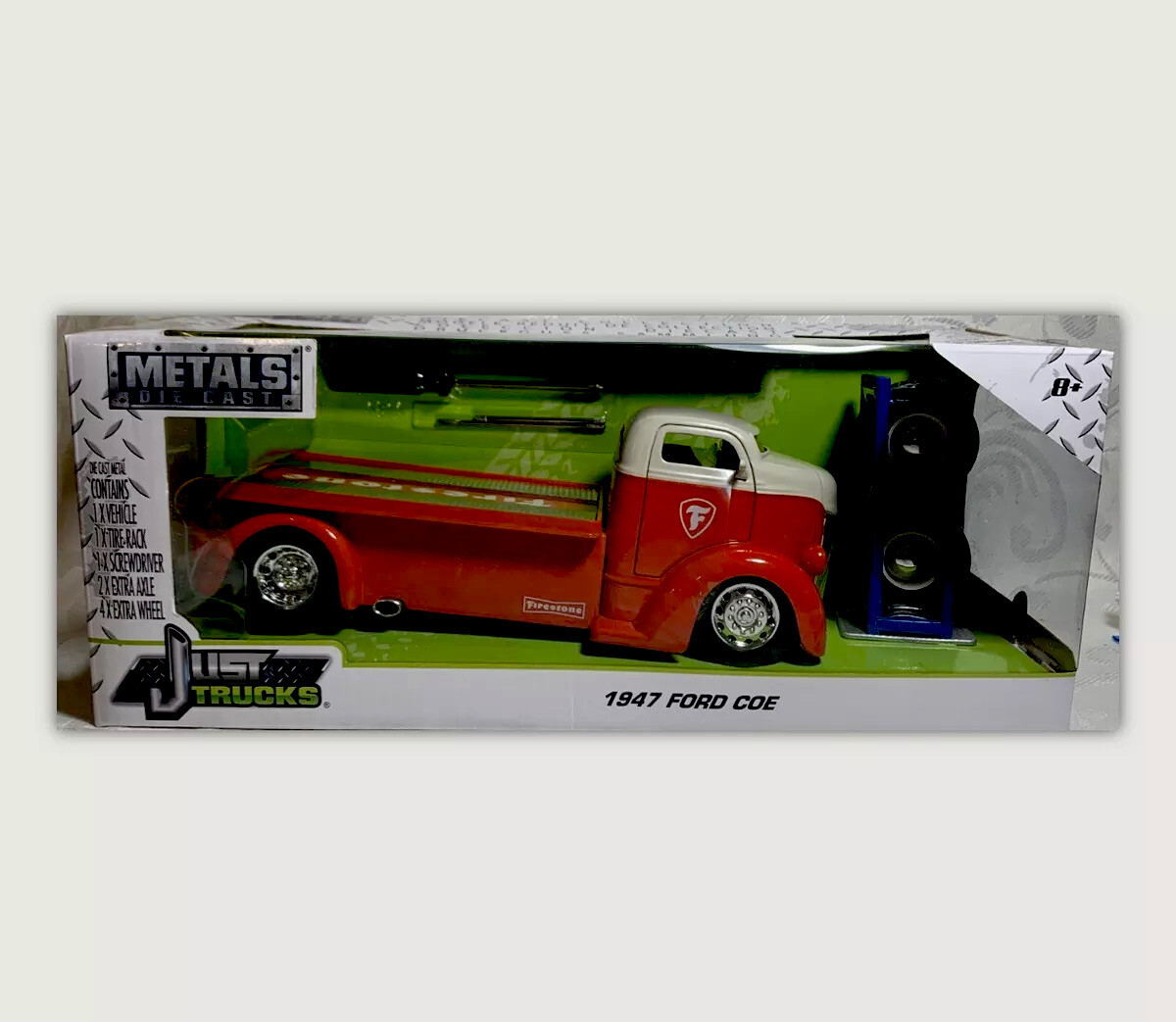 Jada Just Trucks 1947 Ford Coe Flatbed with extra wheels | eBay