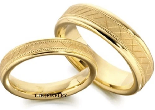 Ebay gold hotsell wedding ring sets