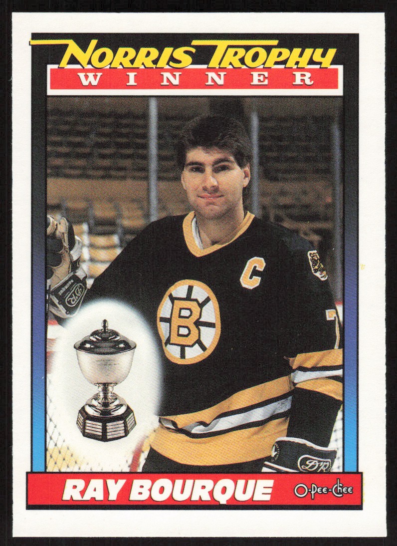 1991-92 O-Pee-Chee Ray Bourque Norris Trophy Winner Card #517 - Boston Bruins
