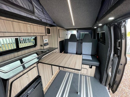Transit Custom Pop Top 4 berth 4 Belt End bedroom Camper - Picture 19 of 20