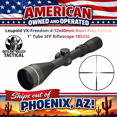 Leupold VX-Freedom 4-12x40mm Hunt-Plex Reticle 1'' Tube Matte Riflescope 185336
