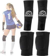 Volleyball Arm Sleeves and Knee Pads Set Passing Forearm Sleeves with Protection