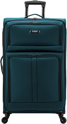 Anzio Softside Expandable Luggage with Spinner Wheels, Teal, 30-Inch Large