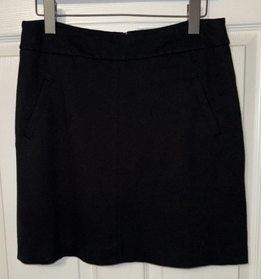 Cabi Sz 6 Classic Black A Line Agency Ponte Knit Mini Skirt Style No. 3583 EUC