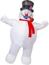 Rubie's Adult Frosty the Snowman Inflatable Costume, As Shown, One Size