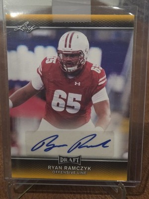 2017 Leaf Draft - Autogramme Ryan Ramczyk #A-Rr1 Gold (AU, RC)