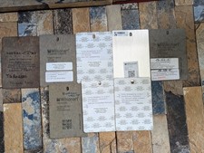 8pc Wilsonart Decorative Metals Laminart Brushed Aluminum Swatch Lot Craft 5x3