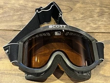 Scott Snow Sport Goggles Skiing Snowboarding Ski Black W/ Tinted Lens (Read)