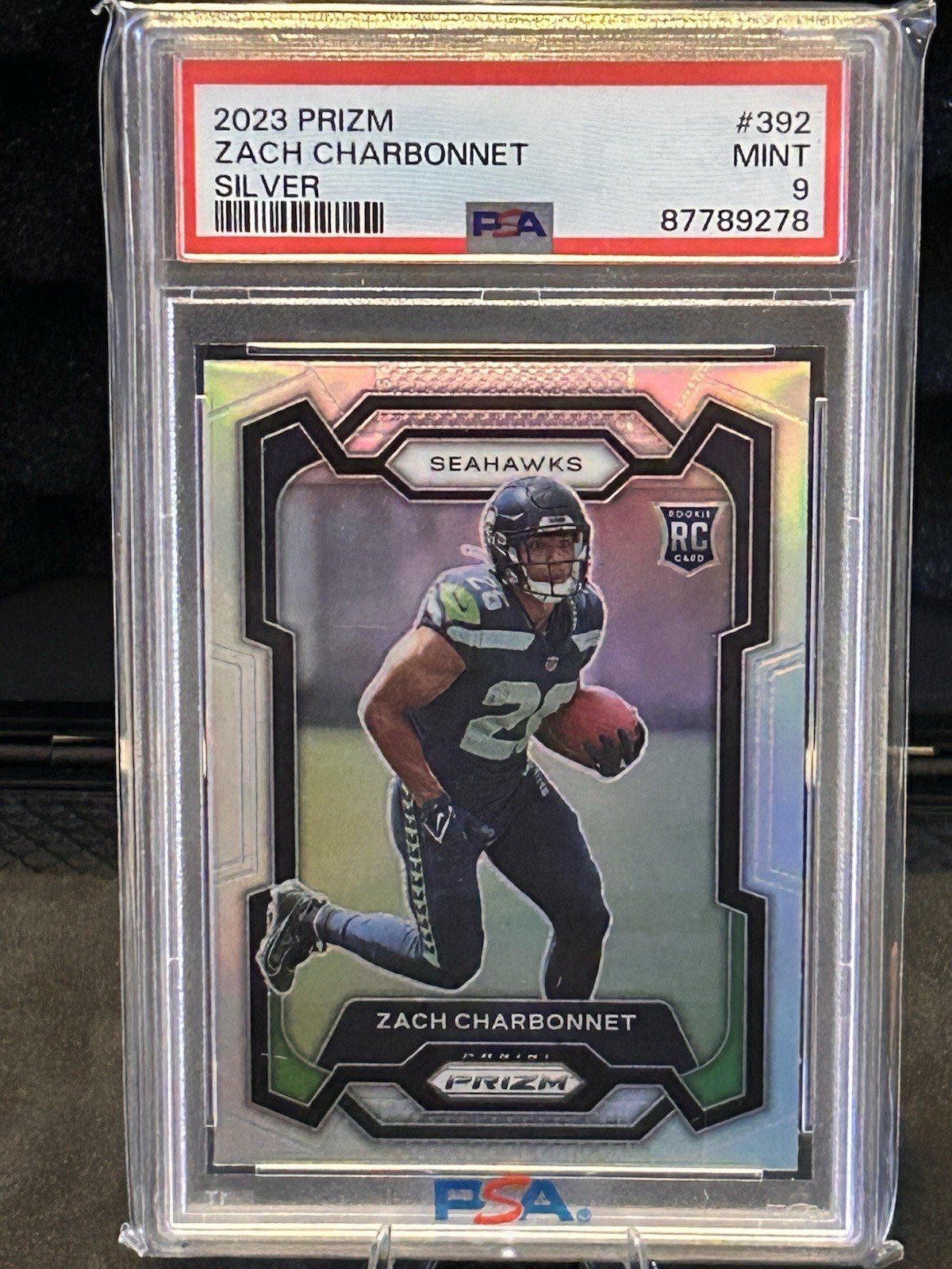 2023 Panini Prizm - Rookies Zach Charbonnet #392 Silver Prizm (RC)
