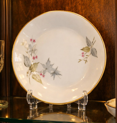 Dessert SET Winterling Bavaria WIG262 China Platinum Trim 1950's Germany Vintage