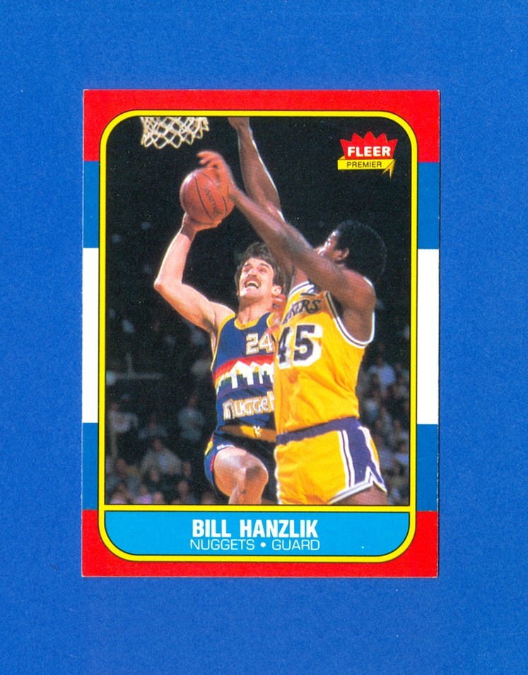 1986/1987 Fleer Basketball #43 Bill Hanzlik 86/87 Set Break RC Rookie Card NR/MT