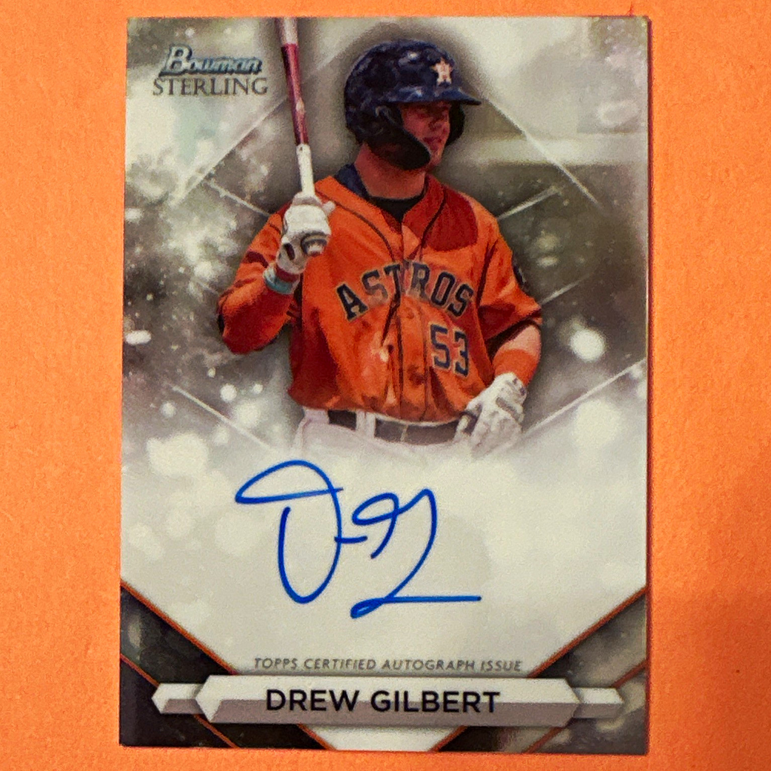 2023 Bowman Sterling - Prospect Autographs Drew Gilbert (AU, RC)