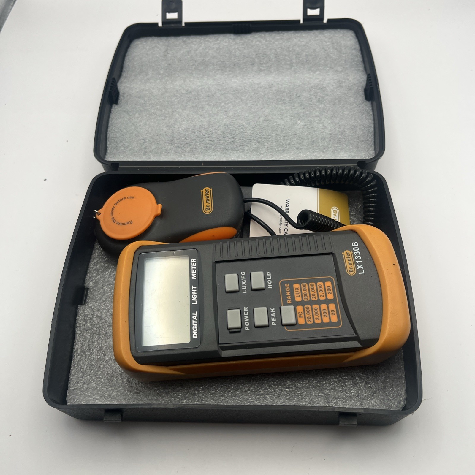 Dr. Meter LX1330B Digital Lux Meter 0.1-200,000 LUX Illuminance Light Meter