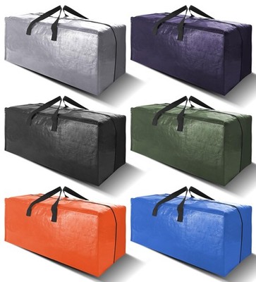 Heavy Duty Extra Large Moving Bags W/Backpack Straps - Strong Handles & Zippe...