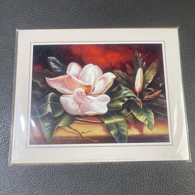 Scafa Art 1999 Vintage Litho Print Peggy Thatch Sibley 10X8 inch Magnolia Sealed