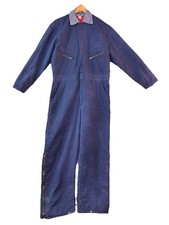 VTG Big Bear By Berco Coveralls Men  s Size Large Long Navy Mechanics Suit USA