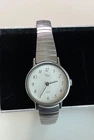 Vintage Silver Tone Women's Timex Quartz Water Resistant w/Silver Stretch Band