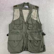 LL Bean Travelers Vest Mens Medium by Bob Krist Nylon Pockets Fish Outdoor