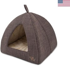 Soft Indoor Round Dog House Tent for All Breeds - Machine Washable Comfort