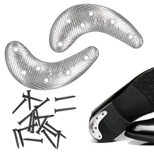 Metal Heel Plates 1 Pairs Sole Repair Kit with Nails Shoes Heel Taps Tips Rep...