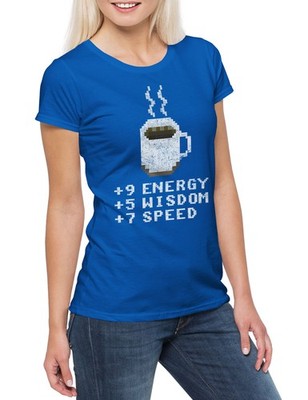 Pixel Coffee Damen T-Shirt Planescape Dungeons Pen Paper Dragons Role-Playing
