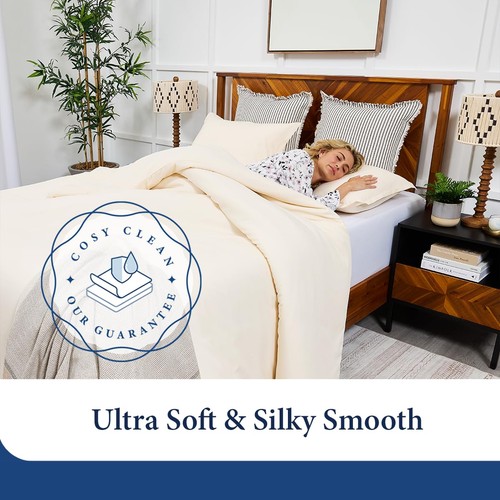Luxus Bettbezug Set 2-teilig - Mischung aus Viskose abgeleitet - Ultraweiches Bett... - Bild 3 von 7