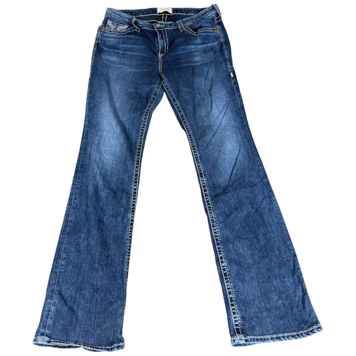 Jean Big Star Maddie Femme - Taille 27x32, Bleu, Coupe Moyenne - Occasion Très Bon état